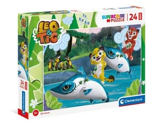Clementoni Puzzle 24 elementy Maxi Leo i Tig 5_781879 - Puzzle - miniaturka - grafika 1
