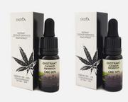 Suplementy naturalne - India Cosmetics EKSTRAKT Z KONOPI IZOLAT CBD ZESTAW 20% + 30% CZYSTE CBD 99,4% - miniaturka - grafika 1