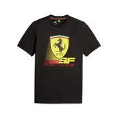 Koszulki męskie - Koszulka męska Puma FERRARI RACE COLORED BIG SHIELD czarna 62095201-M - miniaturka - grafika 1