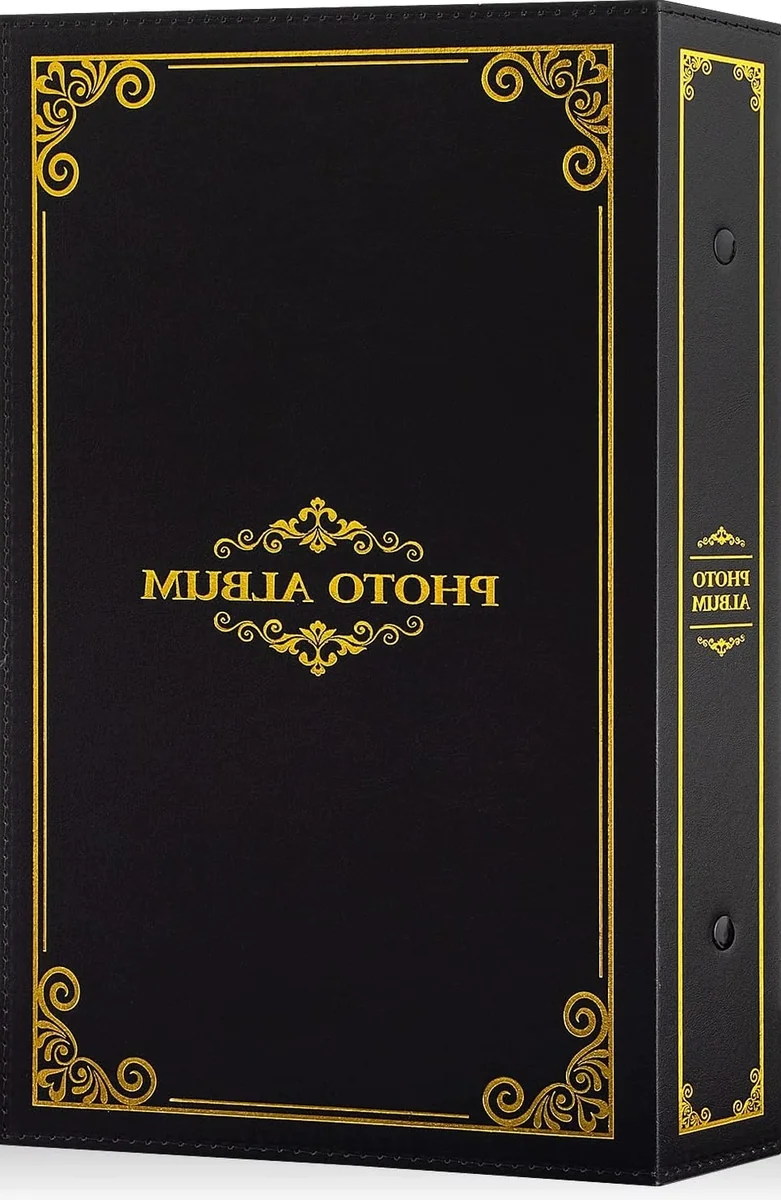 ALBUM ZDJĘCIA 10X15CM KIESZENIOWY POZIOMY 300 ZDJĘĆ ETUI CZARNY KLASYCZNY