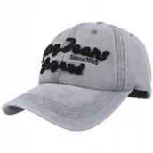 Czapki i chusty sportowe męskie - Czapka z Daszkiem Play Jeans bejsbolówka szara PJ3688-2 - miniaturka - grafika 1