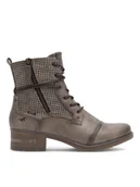 Botki damskie - Mustang Botki 1229-510 Szary - miniaturka - grafika 1