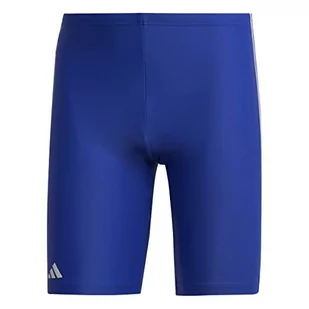 adidas, Klasyczny kostium kąpielowy z 3 paskami, niebieski/biały, rozmiar M, męski - Kąpielówki męskie - miniaturka - grafika 1