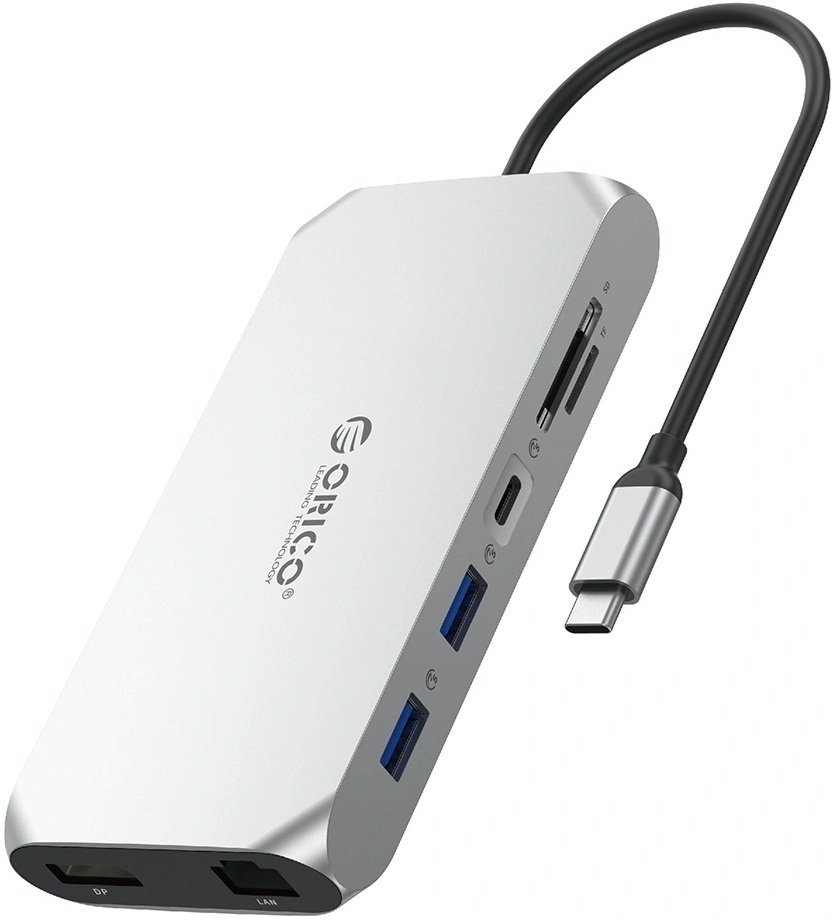Stacja/replikator Orico XCR 12w1 USB-C srebrna ORICO-XCR-X33-SV-BP