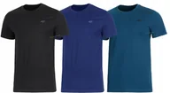 Koszulki męskie - 4F ZESTAW 3szt. 3-PAK MÄSKA KOSZULKA T-SHIRT 100% BAWEĹNA / rozm M - miniaturka - grafika 1