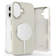 Etui i futerały do telefonów - Etui TECH-PROTECT Silicone Pure MagSafe do Apple iPhone 16 Beżowy - miniaturka - grafika 1
