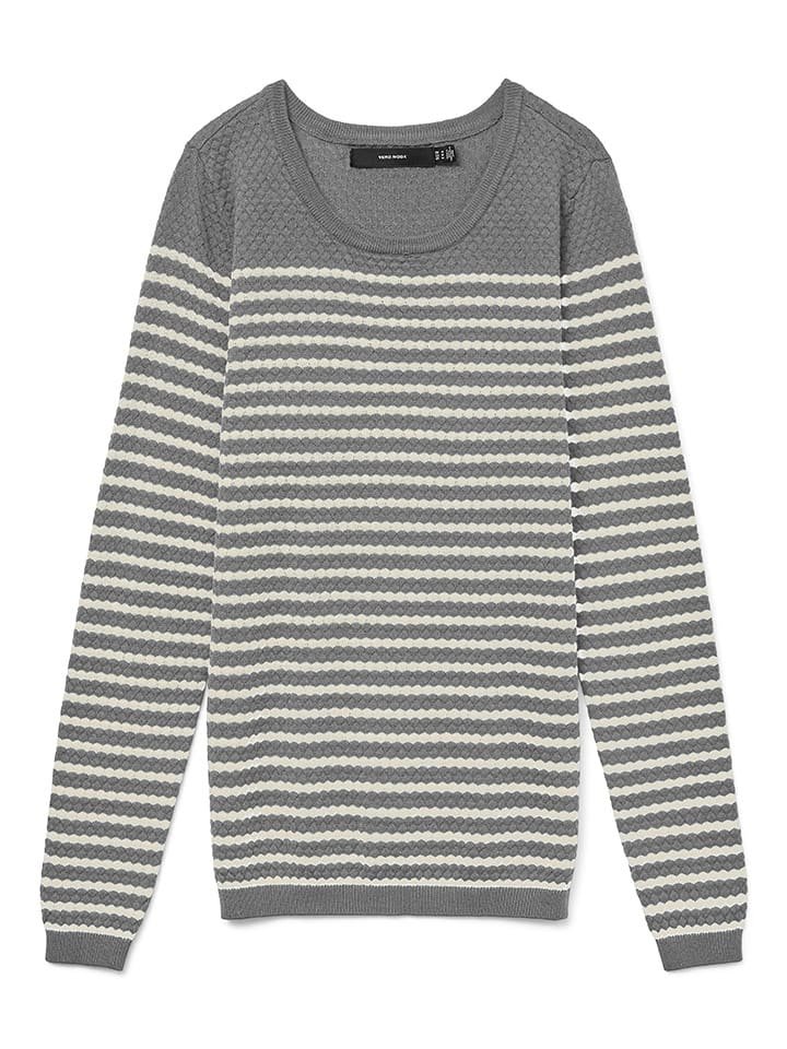 Vero Moda Sweter w kolorze szarym