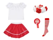 Dresy i komplety dla dziewczynek - ZESTAW NARODOWY BIAŁO-CZERWONY 134-140 5el - miniaturka - grafika 1