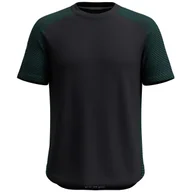 Koszulki sportowe męskie - Koszulka męska Smartwool M Active Mesh Short Sleeve Rozmiar: XL / Kolor: czarny/zielony - miniaturka - grafika 1