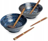 Kuchnie świata - Zestaw misek do ramenu Uzu niebieski, 6 elementów - Edo Japan - miniaturka - grafika 1