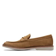 Klapki i japonki męskie - Clarks Męskie klapki Atticus LTSlipper, granatowe (Navy Suede), 44 EU, Navy Suede, 44 EU - miniaturka - grafika 1