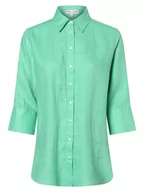 Koszule damskie - Marie Lund - Damska bluzka lniana  Rihab, zielony - miniaturka - grafika 1