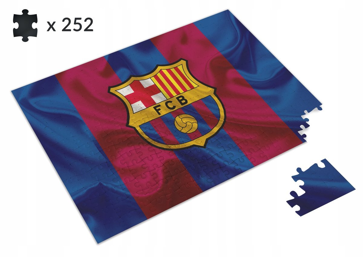 puzzle barcelona fc herb flaga +imię w prezencie 252 el
