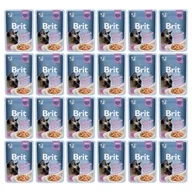 Mokra karma dla kotów - Brit Pouch Gravy Fillets with Salmon 24 x 85 g - miniaturka - grafika 1