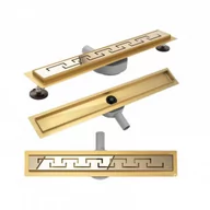 Odpływy liniowe - Rea Odpływ liniowy Rea Greek PRO MIRROR GOLD 90 - miniaturka - grafika 1