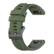 Akcesoria do smartwatchy - Pasek / opaska do Garmin Fenix 3 / 3HR / 5X / 6X / 6X PRO / 7X / 7X PRO ciemno zielony - miniaturka - grafika 1