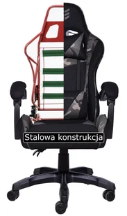 Fotel obrotowy gamingowy HERO POKER ST GREY ALCANTARA - Fotele gamingowe - miniaturka - grafika 9