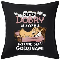 Poduszki dekoracyjne - CZARNA fajna poduszka na świąteczny prezent - miniaturka - grafika 1