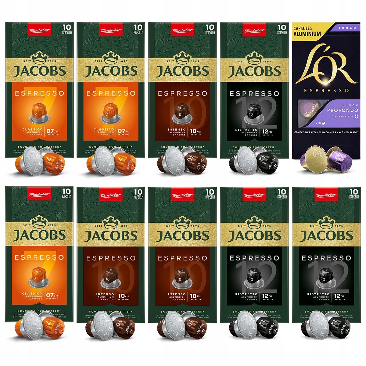 Kapsułki Jacobs Espresso, L'or mix kaw do Nespresso(r)* 90 10 kaw Gratis!
