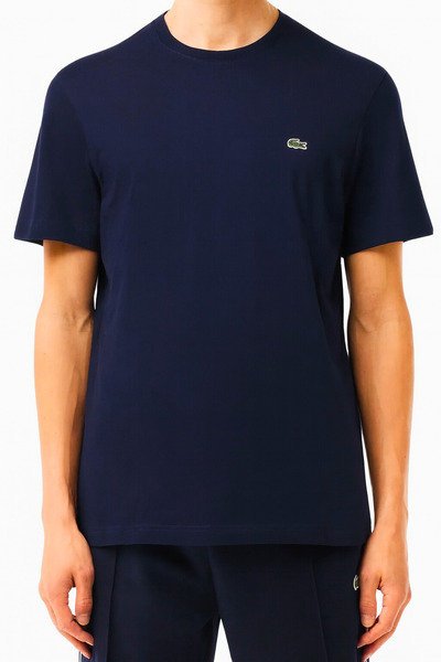 Lacoste T-shirt męski TH2038, granatowy – 100% bawełna, rozmiar L
