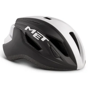 MET Kask Strale szosowy L czarno-biały matowy 3HM107LOBW1 - Kaski rowerowe - miniaturka - grafika 1