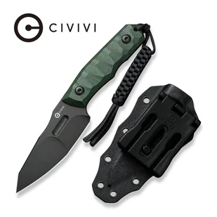 Nóż Civivi Propugnator Green Canvas Micarta, Black Stonewashed D2 by PG Knives (C23002-2) - Noże - miniaturka - grafika 1