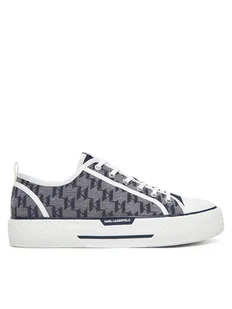KARL LAGERFELD Trampki KL50425 Granatowy - Trampki męskie - miniaturka - grafika 1