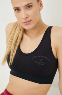 Tommy Hilfiger biustonosz sportowy kolor granatowy - Bielizna sportowa damska - miniaturka - grafika 1