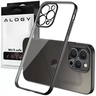 Etui i futerały do telefonów - Etui Alogy TPU Luxury Case z osłonką na aparat do Apple iPhone 12 Pro czarno-przezroczyste - miniaturka - grafika 1