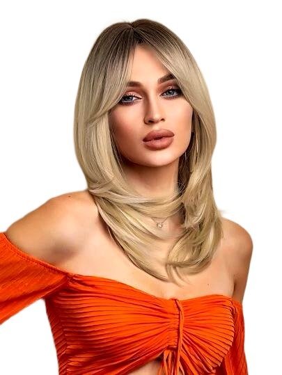 Peruka blond cieniowana peruki Jak naturalna
