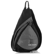 Plecaki - ﻿Sportowy Plecak Na Jedno Ramię Bag Street Szary - miniaturka - grafika 1