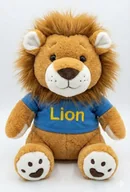 Maskotki i pluszaki - PLUSZOWA PRZYTULANKA LEW W KOSZULCE NIEBIESKIEJ DLA DZIECI 30 CM. - miniaturka - grafika 1