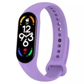 Akcesoria do smartwatchy - SILIKONOWA OPASKA DO XIAOMI MI BAND 7 6 5, AMAZFIT BAND 5 - miniaturka - grafika 1