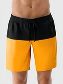 Spodenki męskie - Męskie szorty plażowe kąpielowe z wewnętrznymi majtkami siatkowymi 4f 4fwss25ubdsm135-70s pomarańczowy - miniaturka - grafika 1