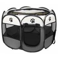 Sprzęt podróżny i transportery dla psów - MUFART Kojec uniwersalny MUFART 15079 Szary - miniaturka - grafika 1