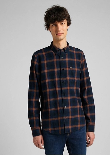 Koszula Męska Lee Button Down Navy L880Qc35-Xl