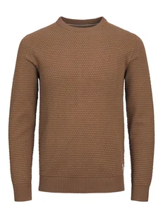 Jack & Jones Sweter "Atlas" w kolorze jasnobrązowym - Swetry męskie - miniaturka - grafika 1