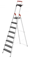Drabiny - Hailo 8050-807 drabina Składana drabinka Aluminium, Czarny - miniaturka - grafika 1