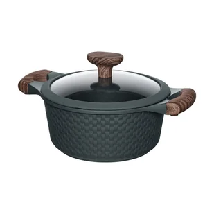 Resto Kitchenware Ran 2,4 l Okrągły Czarny, Drewno - Garnki - miniaturka - grafika 1