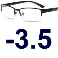 Okulary korekcyjne, oprawki, szkła - Okulary korekcyjne kujonki minusy eleganckie -3.5 - miniaturka - grafika 1