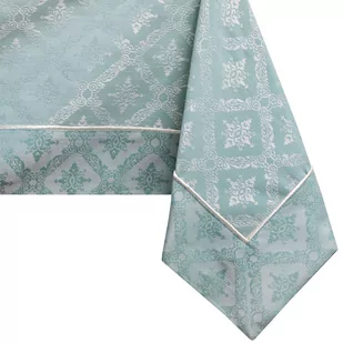 Obrus Maya Miętowy Drukowany Klasyczny 160x350 DecoKing - TCLOTH/DK/MAYA/BRD/PPG/MINT/160X350 - Obrusy i serwetki - miniaturka - grafika 1