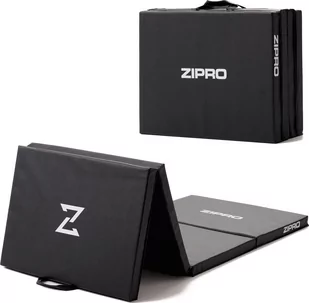Zipro Materac gimnastyczny 4-częściowy Zipro 180 cm x 60 cm x 4 cm czarny - Maty do ćwiczeń - miniaturka - grafika 1