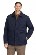 Kurtki męskie - SELECTED HOMME GRANATOWA KURTKA MĘSKA Z BAWEŁNY Z KIESZENIAMI L N1A - miniaturka - grafika 1