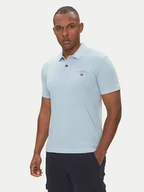Koszulki męskie - Napapijri Polo Elbas NP0A4GB4 Błękitny Regular Fit - miniaturka - grafika 1