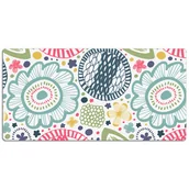 Podkładki na biurko - Ochronna mata na biurko Kolorowe kwiaty 120x60 cm, Dywanomat - miniaturka - grafika 1