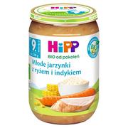 Dania dla dzieci - HiPP BIO Młode jarzynki z ryżem i indykiem po 9. miesiącu 220 g - miniaturka - grafika 1