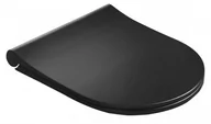 Deski sedesowe - SAPHO - Deska sedesowa wypinana wolnoopadająca AVVA slim Soft Close czarny mat 100787-110 - miniaturka - grafika 1