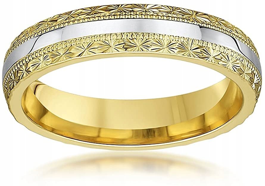 THEIA OBRĄCZKA 4 mm Unisex ZŁOTO 585 14 ct r.17