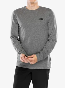 Koszulka z długim rękawem The North Face L/S Simple Dome Tee - tnf medium grey heather - Bluzy sportowe męskie - miniaturka - grafika 1