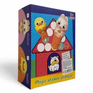 Zabawki kreatywne - Zestaw do drukowania z naklejkami - zajączek i kaczuszka - miniaturka - grafika 1